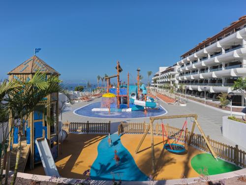 an empty playground at a resort with a water park at H10 Atlantic Sunset Horizons Collection in Adeje