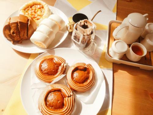 אפשרויות ארוחת הבוקר המוצעות לאורחים ב-Meet Xiashu
