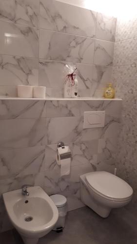 Koupelna v ubytování Apartment Jasmina