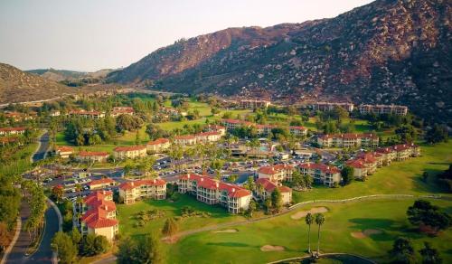 an aerial view of a resort in the mountains at Hyatt Vacation Club at the Welk, San Diego in Escondido