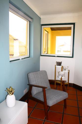 Χώρος καθιστικού στο Lake View House _ Montargil