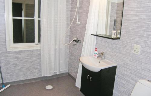 bagno con lavandino e doccia di Beautiful Home In Hestra With 2 Bedrooms And Wifi a Hestra