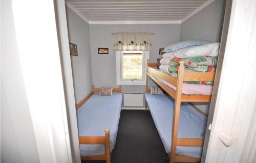 Двухъярусная кровать или двухъярусные кровати в номере Stunning Home In Slvesborg With Kitchen