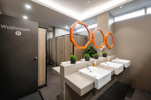 Kitez Hotel & Bunkz tesisinde bir banyo