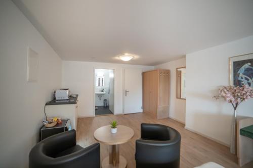 Kuchyň nebo kuchyňský kout v ubytování Hotel Mokka Laufenburg
