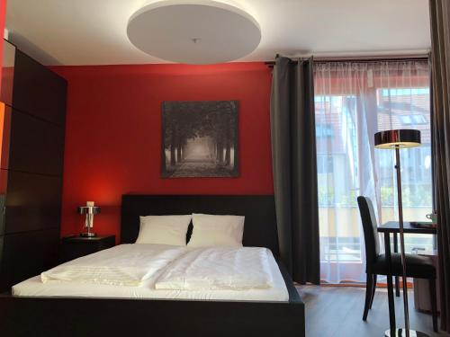 Ένα ή περισσότερα κρεβάτια σε δωμάτιο στο Semiramis Business Hotel