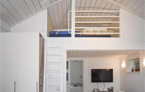 TV o dispositivi per l'intrattenimento presso Awesome Home In Löttorp With Kitchen