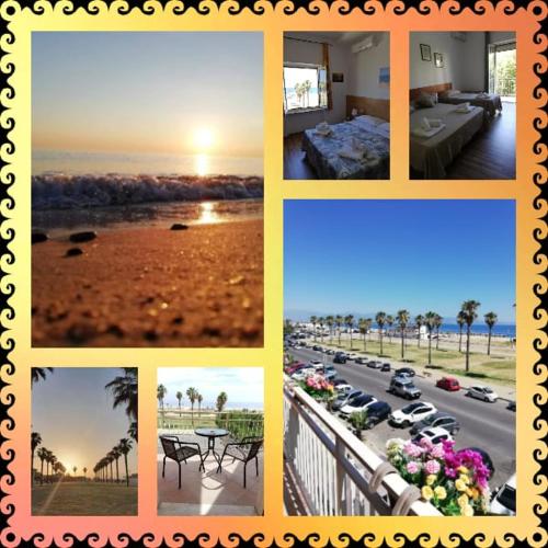 a collage of photos of a city and a street at B&B Altamarea in Marina di Schiavonea