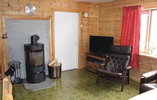 TV a/nebo společenská místnost v ubytování Holiday Home Evanger Brekkhuslii