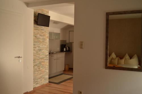 Kuchyň nebo kuchyňský kout v ubytování Weingut Apartment Hildegard Gangl