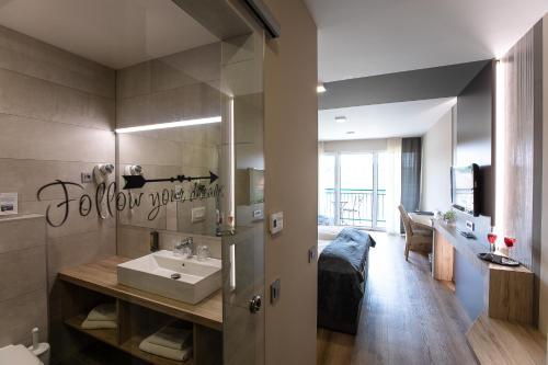 Koupelna v ubytování Gostilna in motel Pri Lešniku