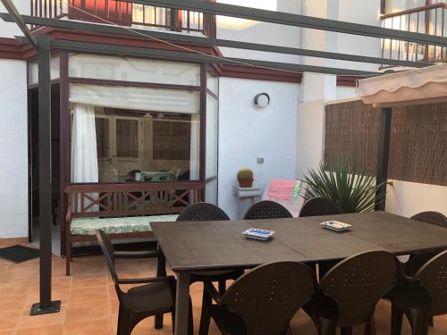 A seating area at La Aurora