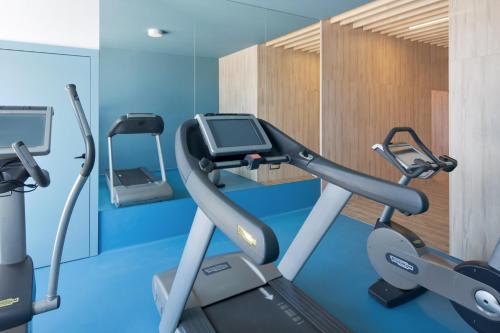 Fitness centrum a/nebo fitness zařízení v ubytování Blu Apartments