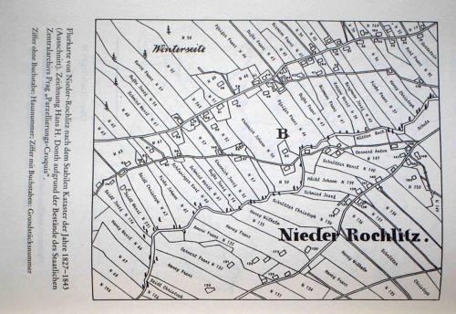 a drawing of a map of a city at Apartmany Pohořaly in Rokytnice nad Jizerou