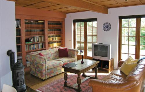 Fjälkingeにある2 Bedroom Beautiful Home In Fjälkingeのソファとテレビのあるリビングルーム