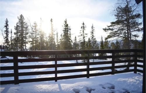 Four-Bedroom Holiday Home In Eggedal v zimě