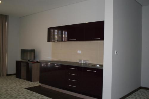 Кухня или мини-кухня в Hotel Franca
