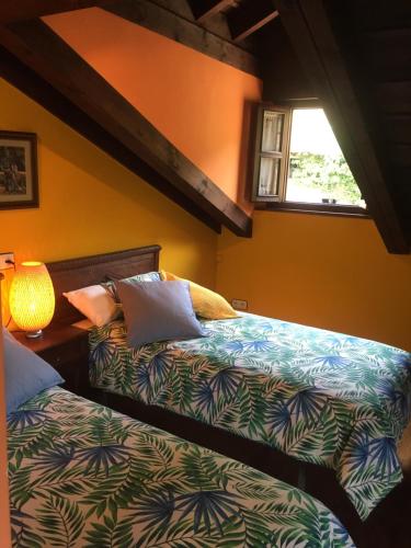 Postel nebo postele na pokoji v ubytování Casa rural Espinareu