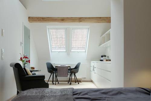 Posezení v ubytování Alte Apotheke - Studio Appartements Karlsbad