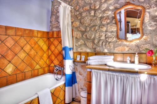 Phòng tắm tại Finca El Corral