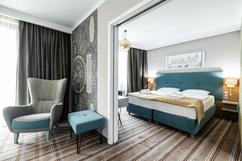 Кровать или кровати в номере Hotel Perfect