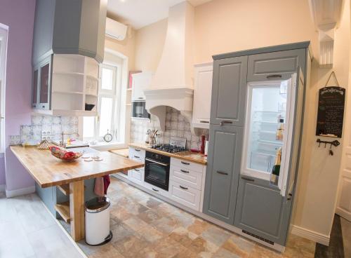 Kuchyň nebo kuchyňský kout v ubytování Rooms in a luxury gorgeous newly refurbished apartment - historic centre