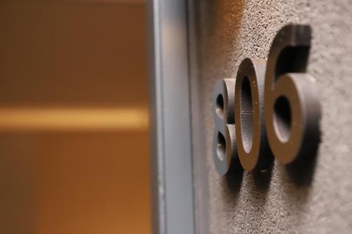 a close up of a metal door latch at Agua del Corral Hotel & Spa in Mendoza