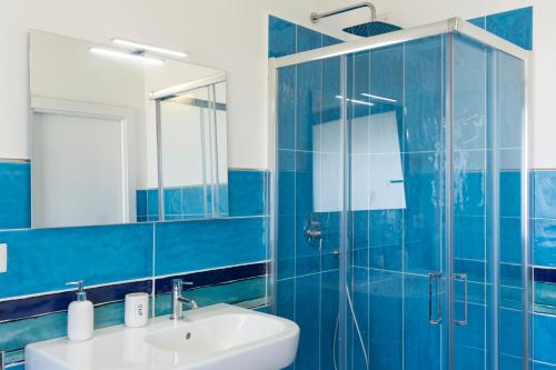 Ванная комната в Appartamento in villa Ariel
