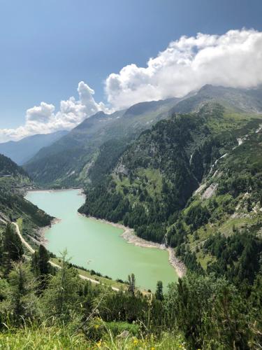 a view of a river in a valley at Ferienwohnung Andritsch in Sankt Georgen im Gailtal