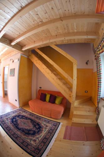 Katil atau katil-katil dalam bilik di Agriturismo Revena