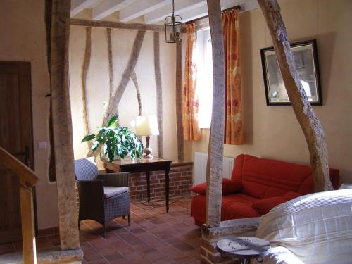 Katil atau katil-katil dalam bilik di Gîte des Hortillonnages
