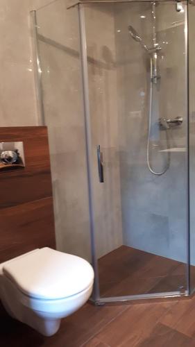Koupelna v ubytování Apartament FRIKO