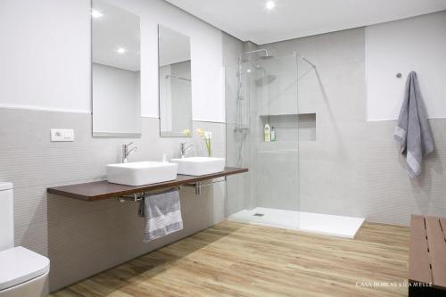 A bathroom at Casa Borlas