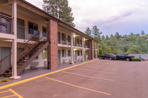 a parking lot in front of a building at Days Inn by Wyndham Prescott in Prescott