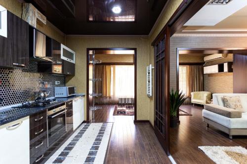 Kuchyň nebo kuchyňský kout v ubytování Efendi Apartment