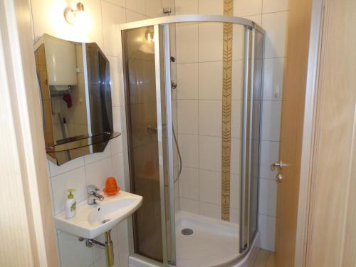Salle de bains dans l'établissement Apartamentai Vetrungiu g 3