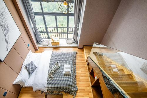 Postel nebo postele na pokoji v ubytování Lavender Apartment Branch