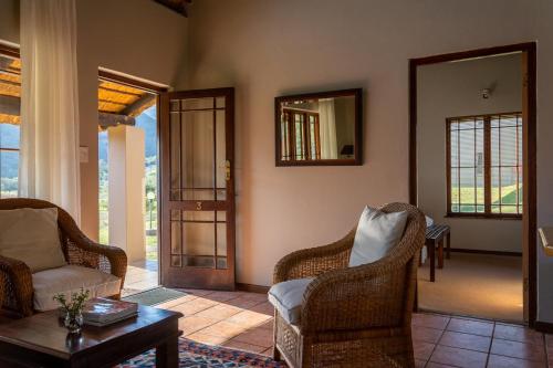 Χώρος καθιστικού στο Rooiberg Lodge
