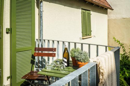 Balkón nebo terasa v ubytování Besighomes Apartment Tiny House
