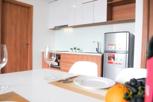 Nhà bếp/bếp nhỏ tại SAIGON GARDEN HILL Resort & Apartment