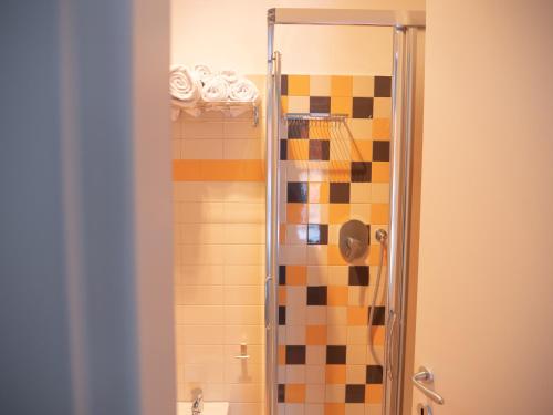 Koupelna v ubytování Hotel Liliana