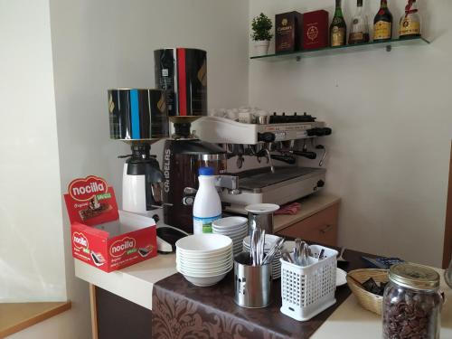 Príslušenstvo na prípravu kávy alebo čaju v ubytovaní Hotel Pazo de Berbetoros