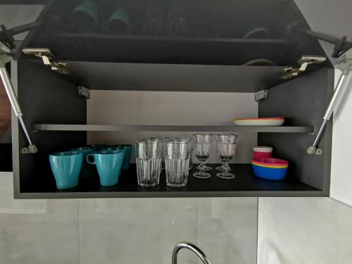 Kuchyňa alebo kuchynka v ubytovaní Apartament Cyprys 2