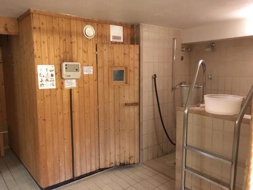 Ένα μπάνιο στο Ferienwohnung Ewa