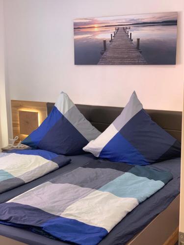 Postel nebo postele na pokoji v ubytování Ferienappartement Männl