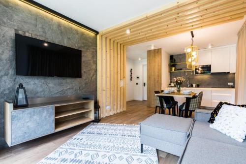 Nhà bếp/bếp nhỏ tại Rezydencja Diamond SPA