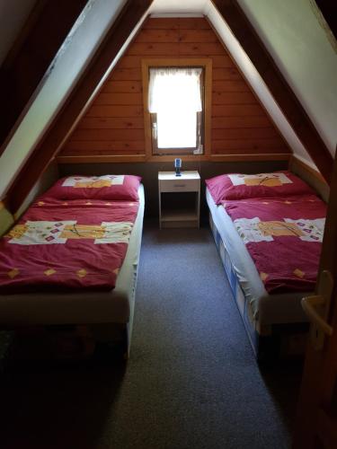 Posteľ alebo postele v izbe v ubytovaní Chata Horelka