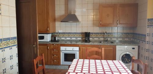 Dapur atau dapur kecil di ApartamentosTREVEJO La Noguera villamiel