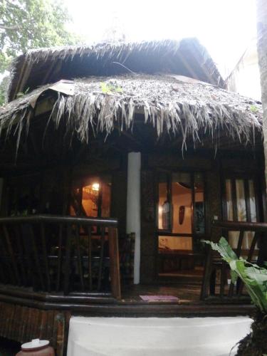 a house with a thatched roof with a porch at Nigi Nigi Nu Noos 'e' Nu Nu Noos in Boracay