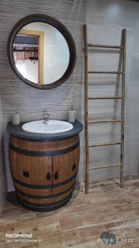 Ett badrum på Casa O Chaparrinho